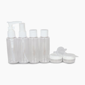 TRAVEL BOTTLE SET 8 PIECES 50 ML