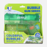 6 HOLES TRANSPARENT ELECTRIC BUBBLE GUN TOY