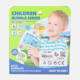 8 HOLES B/O TRANSPARENT BUBBLE GUN TOY