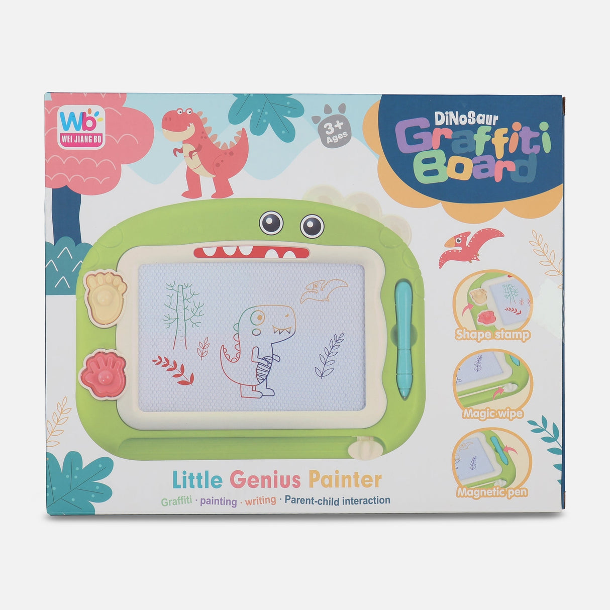 DINOSAUR COLOR MAGNETIC DRAWING BOARD