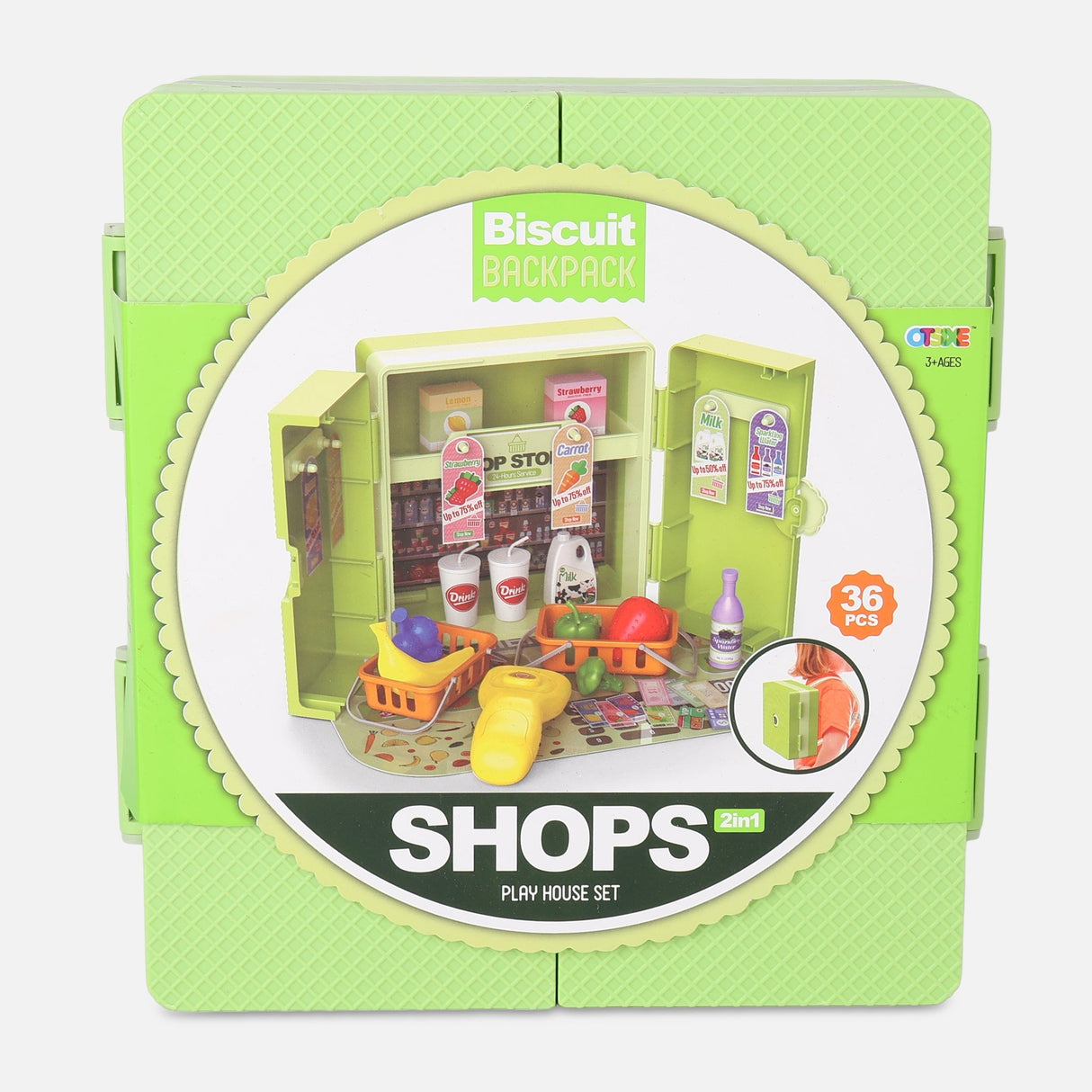 Supermarket Backpack 36Pcs Play Set
