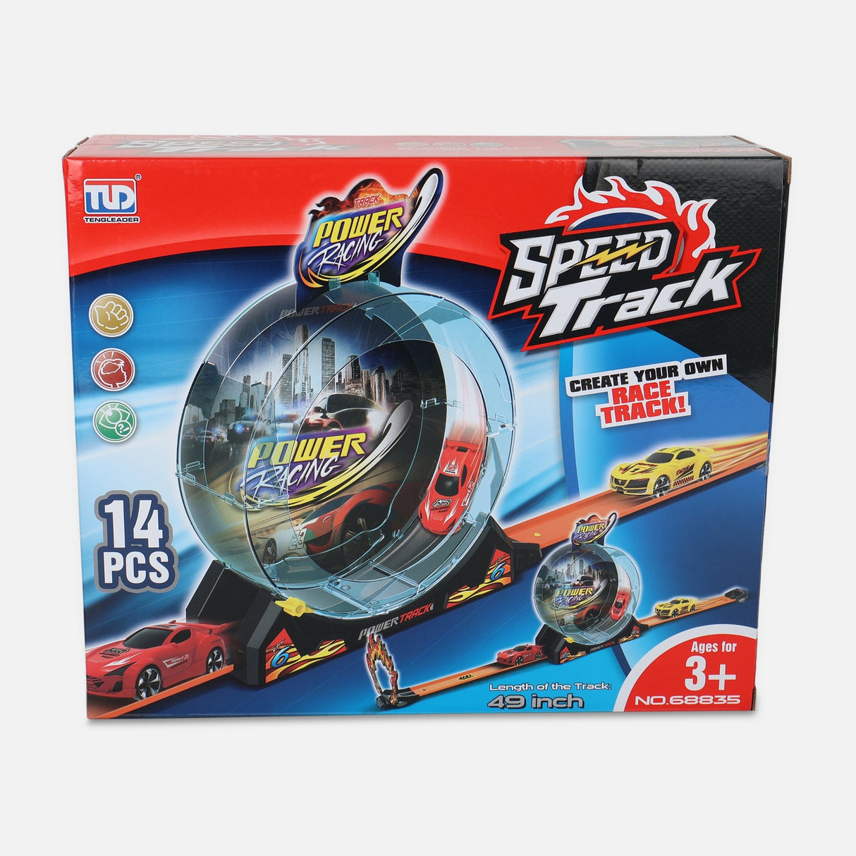 Speed Pull Back Rail Car