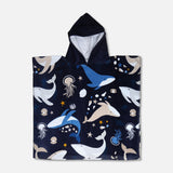 Printed Cotton Poncho Towel