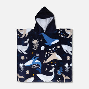 Printed Cotton Poncho Towel