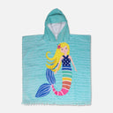 Printed Poncho Towel With Border Ball