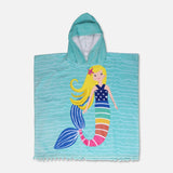 Printed Poncho Towel With Border Ball