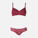 Jacquard Padded Bra & Panty Set