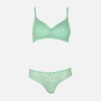 Jacquard Padded Bra & Panty Set Cup C