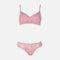 Jacquard Padded Bra & Panty Set Cup C
