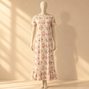 Womens Midi Gown Dress