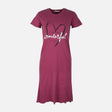 Womens Midi Gown Dress