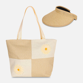 Ladies Beach Bag And Hat Set