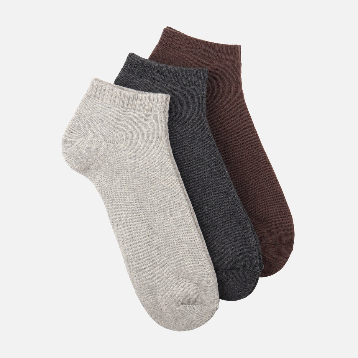 Men Basic Full Terry Ankle Socks 3 Pairs