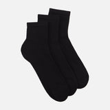 Men Basic Half Terry Low Crew Socks 3 Pairs