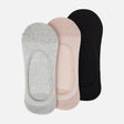 Men Basic Sewing Invisible Socks 3 Pairs