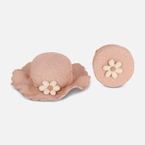 Girls Fashion Beach Hat & Bag Set