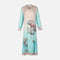 Ladies Rayon Printed Maxi Gown Long Sleeve