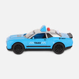 Friction Toy Car With Light And Music-Taxi