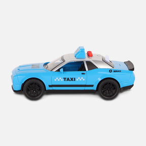 Friction Toy Car With Light And Music-Taxi