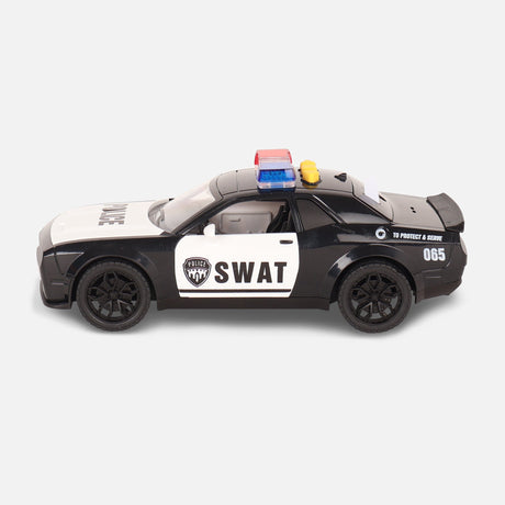 Friction Toy Car With Light And Music-Police Car