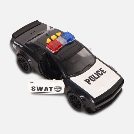 Friction Toy Car With Light And Music-Police Car