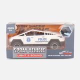 Friction Toy Car With Light & Music & Spary-Tesla Truck