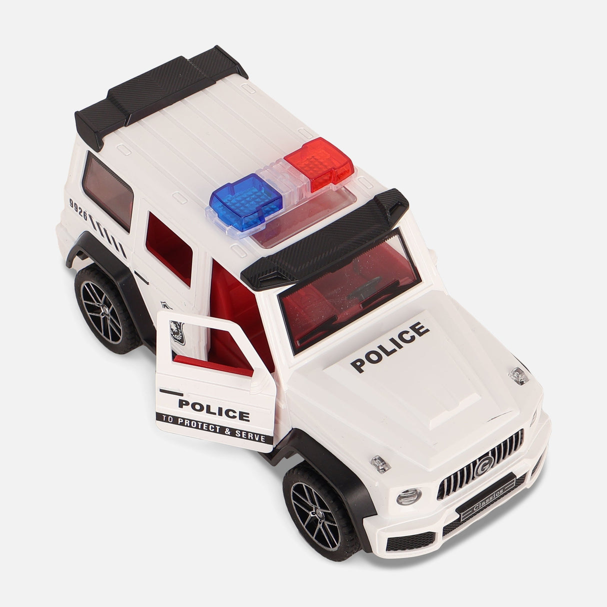 Friction Toy Car With Light & Music & Spary-Police Car