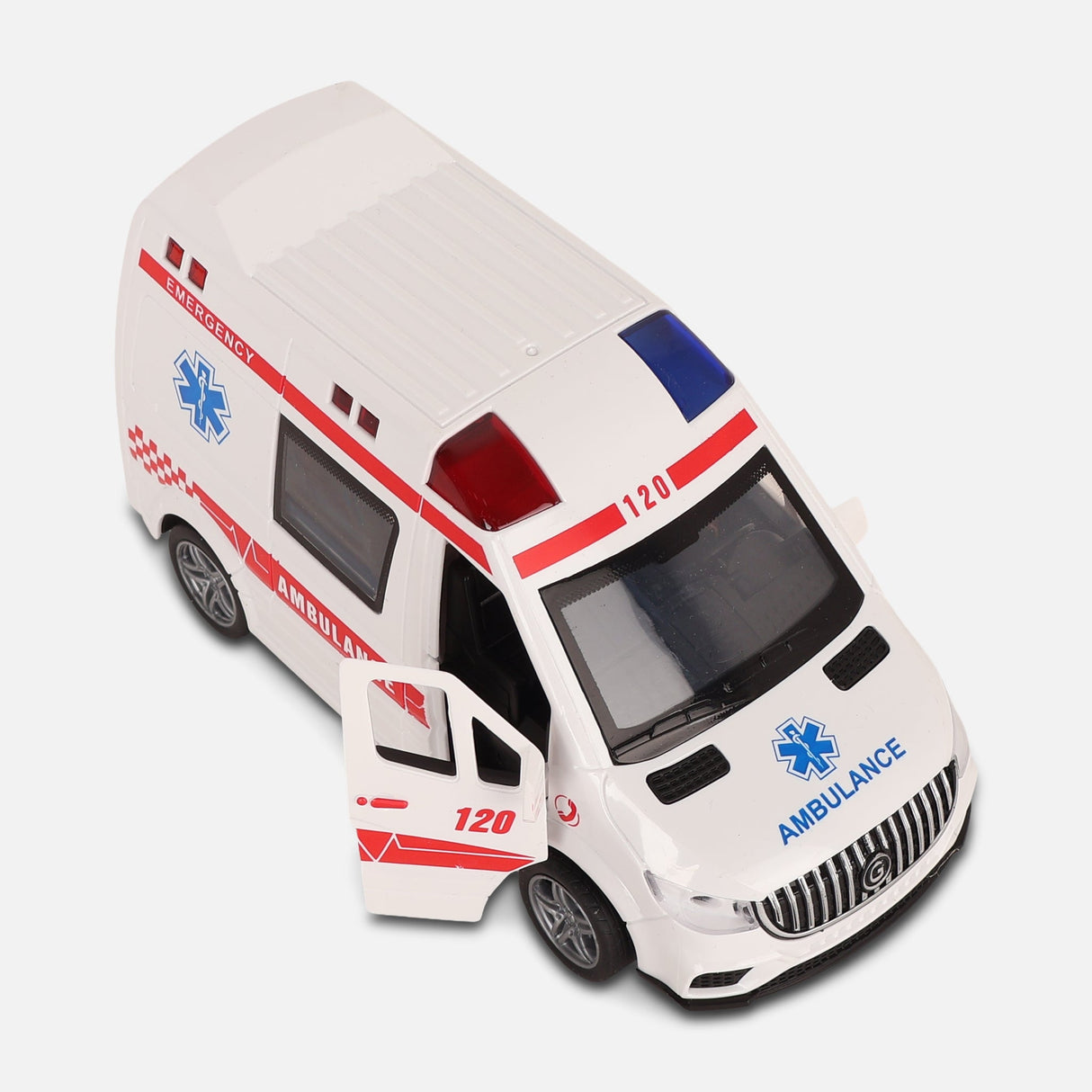 Friction Toy Car With Light & Music & Spary-Ambulance