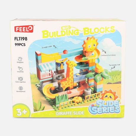 Kids Giraffe Slide Block Set Toy