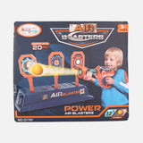 Power Air Blaster Toy Gun And 12 Eva Foam Balls