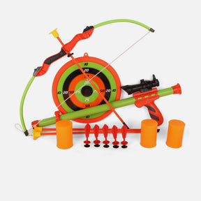 2-In-1 Bow And Arrow Archery Toy Set With Battery