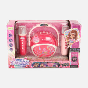 Karaoke Speaker Set With Dual Microphones Lights And Music