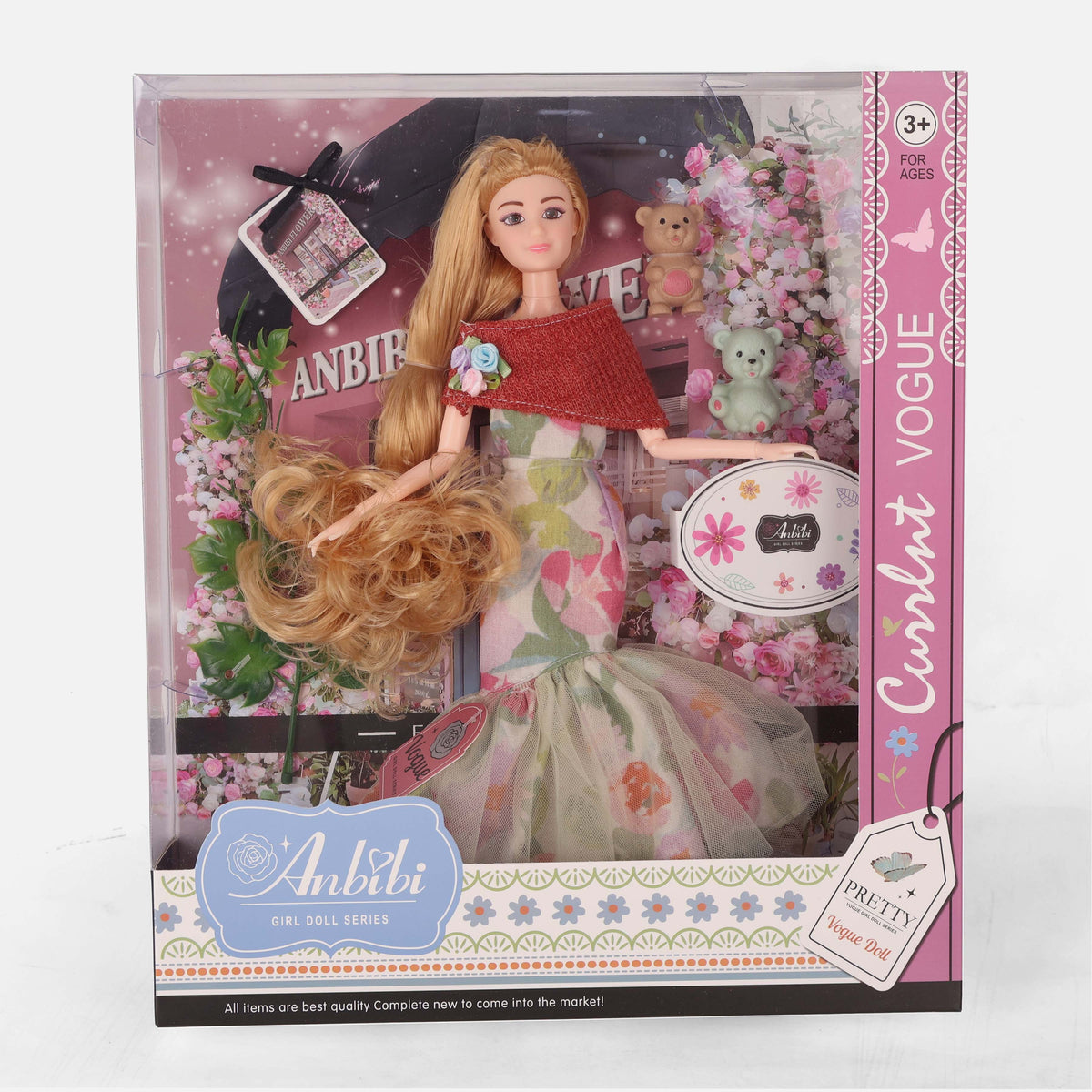 11.5-Inch Sweet Doll Toy With Articulated Body
