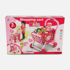 Toy Shopping Trolley Cart For Girls