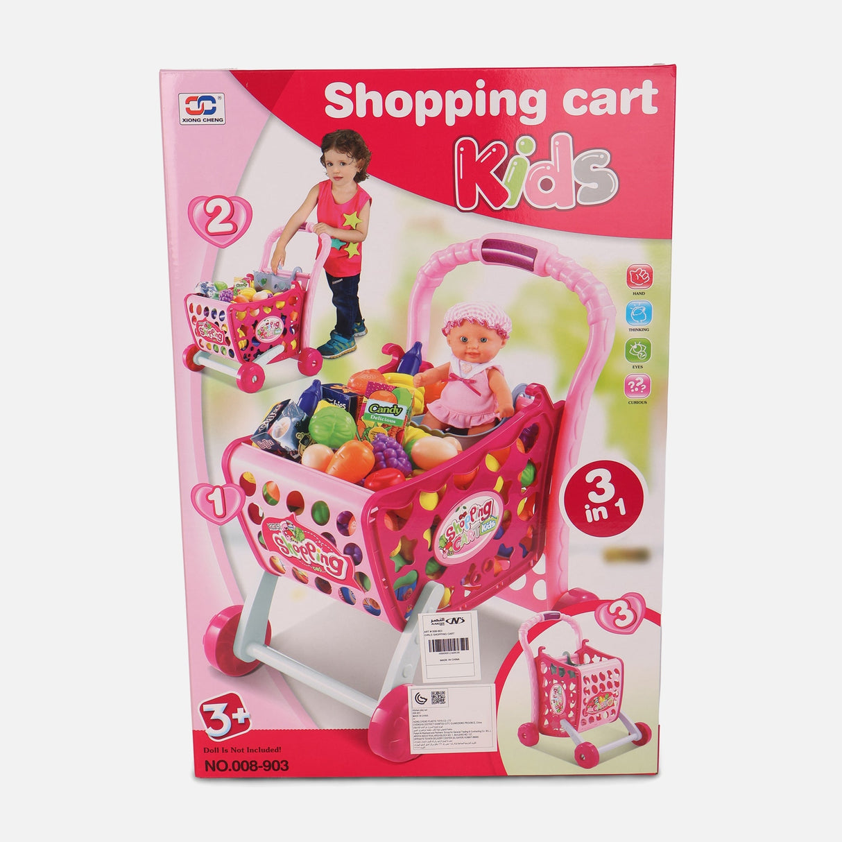 Toy Shopping Trolley Cart For Girls
