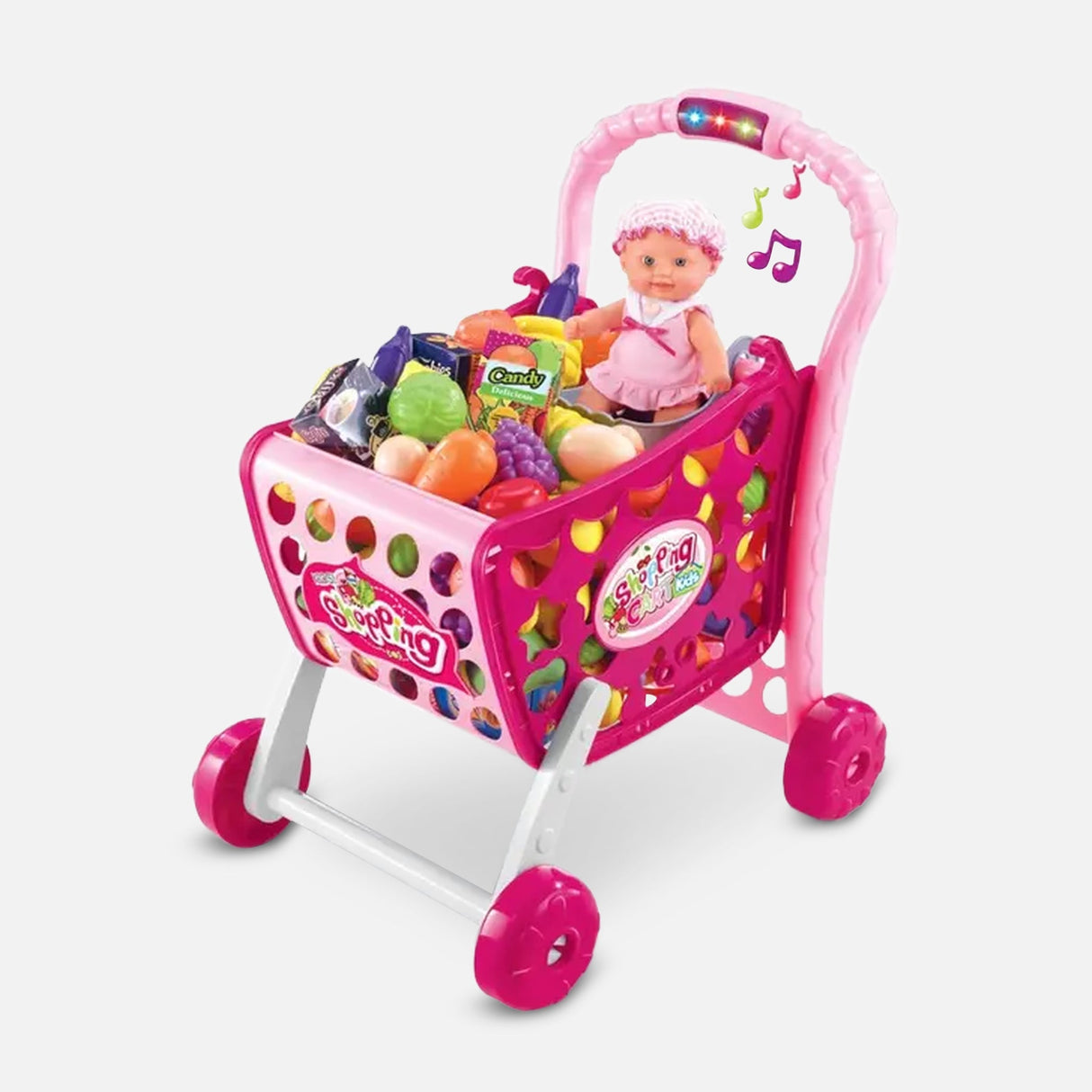 Toy Shopping Trolley Cart For Girls