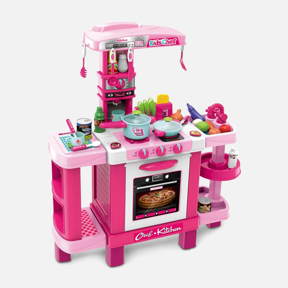 Kids Induction Kitchen Play Table With Lights