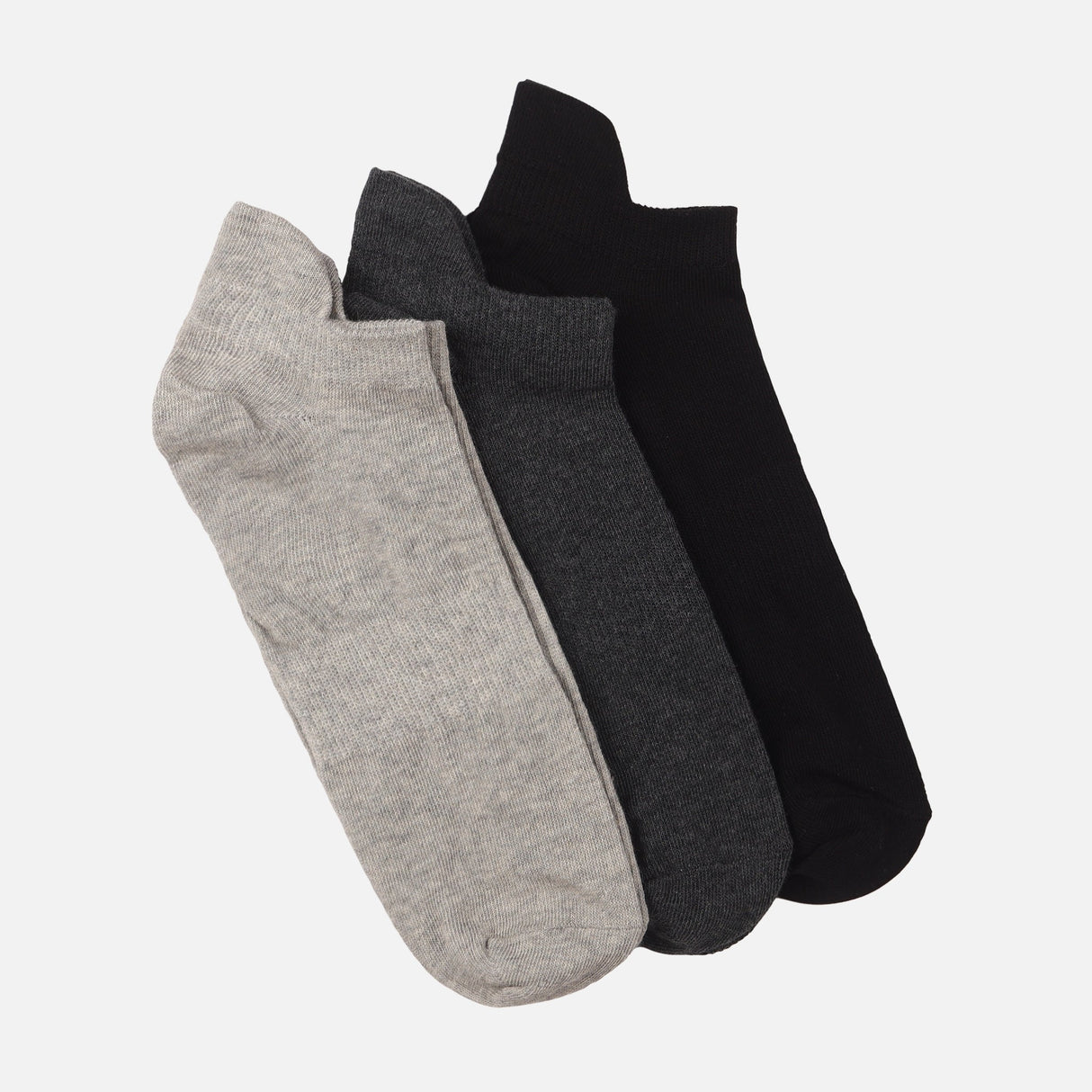 Men Casual Full Terry Ankle Socks 3 Pairs