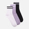 Ladies Casual Quarter Socks 3 Pairs