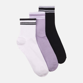 Ladies Casual Quarter Socks 3 Pairs