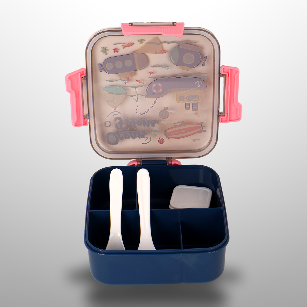 Plastic Steel Lunch Box 1100 Ml