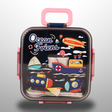 Plastic Steel Lunch Box 1100 Ml