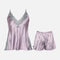 Ladies Aop Satin Pyjama Short Set