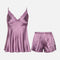 Ladies Satin Pyjama Short Set