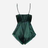 Ladies Satin Short Pyjama Romper
