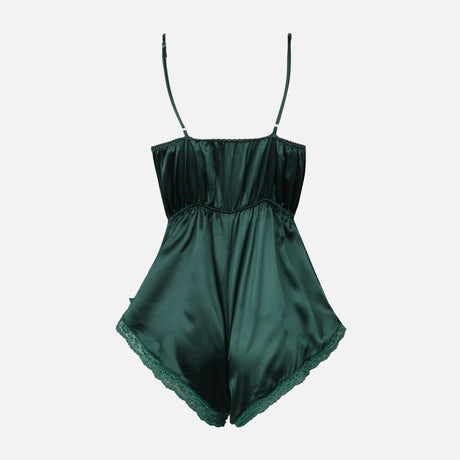 Ladies Satin Short Pyjama Romper