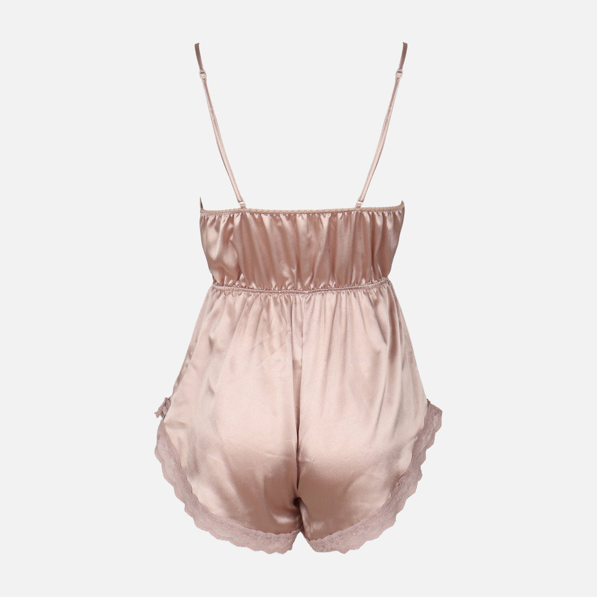 Ladies Satin Short Pyjama Romper