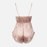 Ladies Satin Short Pyjama Romper