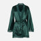 Ladies Satin Midi Night Gown And Robe Set