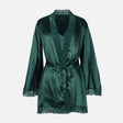 Ladies Satin Midi Night Gown And Robe Set